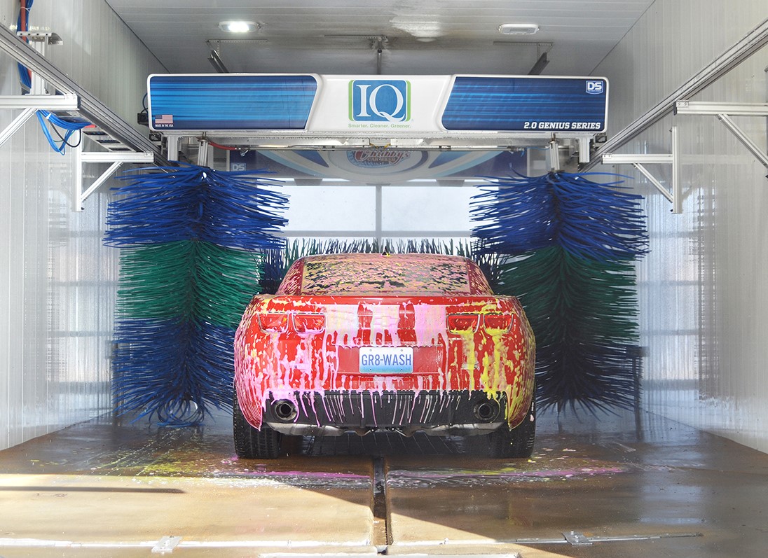 Soft touch automatic wash in action